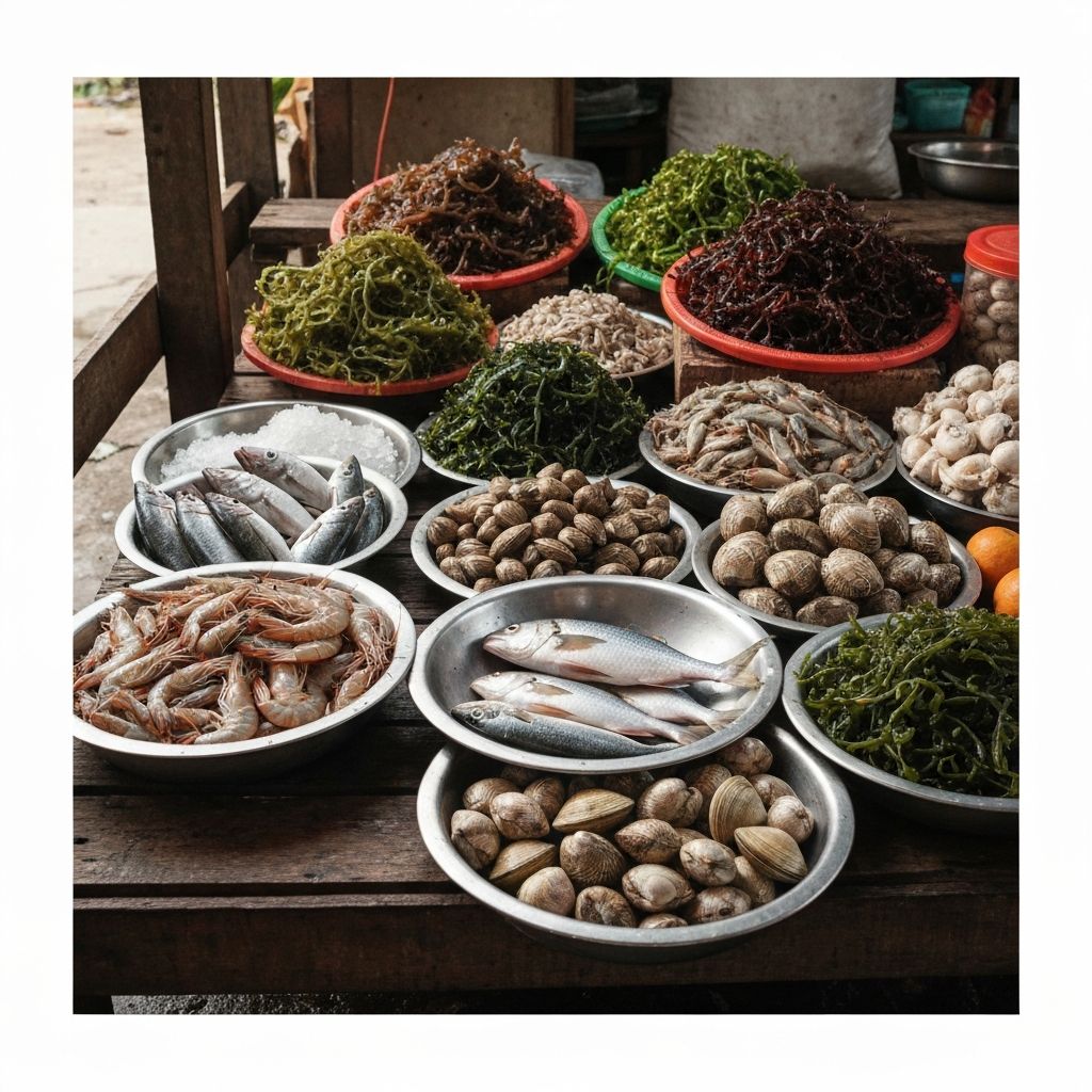 Fresh seafood and iodine-rich foods